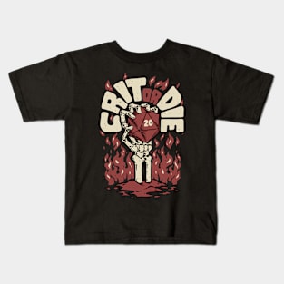 RPG - Crit or Die Kids T-Shirt